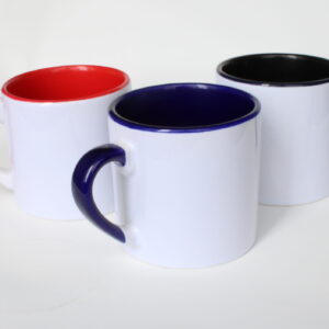 Mug en Cerámica para sublimación color interno surtidos 6oz.