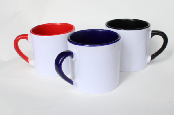 Mug en Cerámica para sublimación color interno surtidos 6oz.