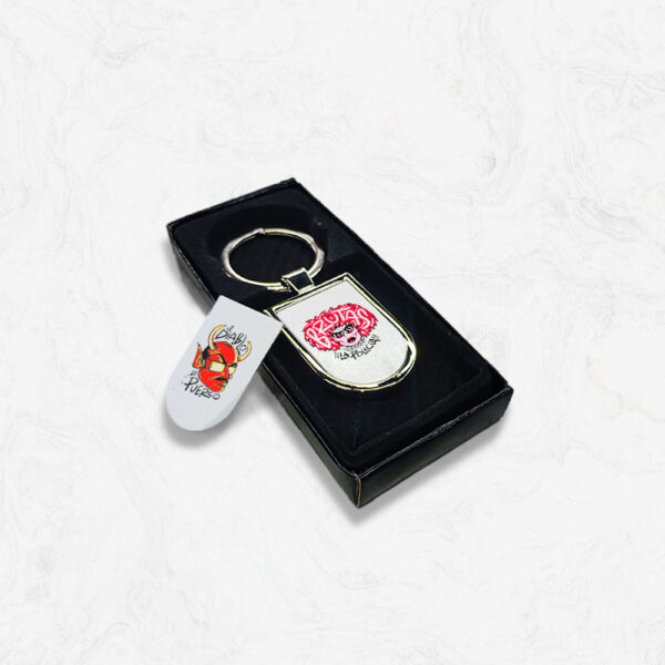 Llavero Metálico Oval Sublimable con Caja Tipo Regalo Premium. - Imagen 2